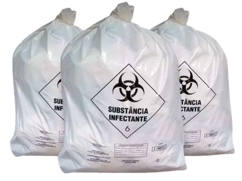 Saco de Lixo Infectante Branco